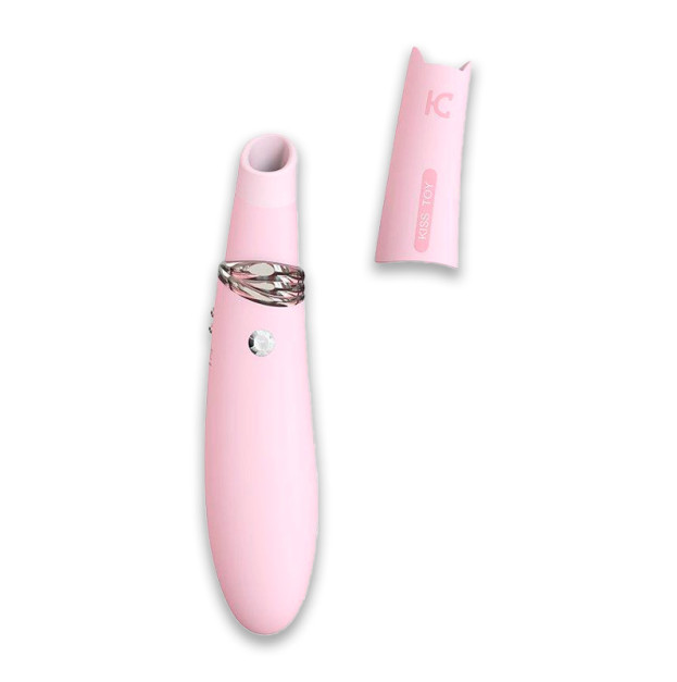 Вакуумный стимулятор с вибрацией KisToy Miss CC Pink
