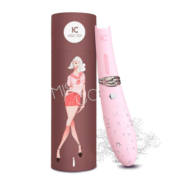 Вакуумный стимулятор с вибрацией KisToy Miss CC Pink