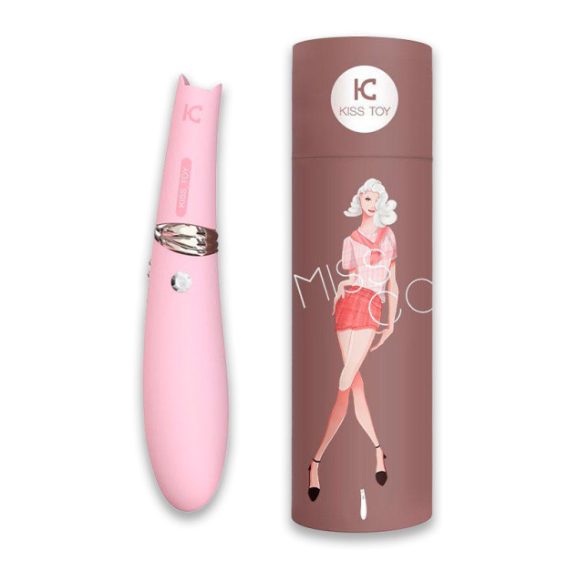Вакуумный стимулятор с вибрацией KisToy Miss CC Pink
