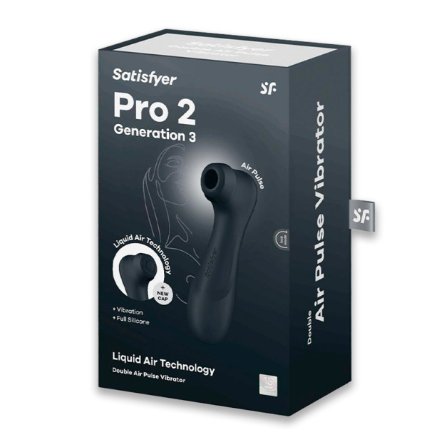 Вакуумний кліторальний стимулятор Satisfyer Pro 2 Generation 3 with Liquid Air Dark Grey