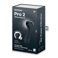 Вакуумный клиторальный стимулятор Satisfyer Pro 2 Generation 3 with Liquid Air Connect App Dark Grey