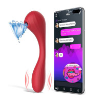 Вакуумный стимулятор для клитора и вагины Magic Motion Bobi Red