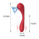 Вакуумний стимулятор для клітора та вагіни Magic Motion Bobi Red