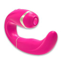 Вібратор з вакуумною стимуляцією клітора Adrien Lastic My G Pink