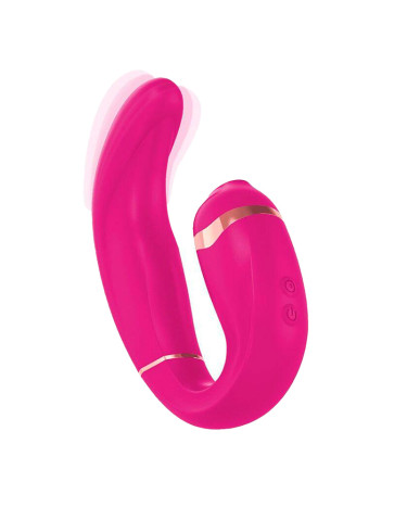 Вибратор с вакуумной стимуляцией клитора Adrien Lastic My G Pink