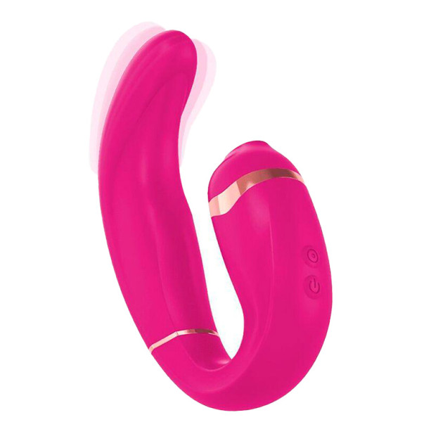 Вибратор с вакуумной стимуляцией клитора Adrien Lastic My G Pink