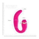 Вібратор з вакуумною стимуляцією клітора Adrien Lastic My G Pink