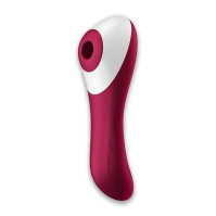 Клиторальный вакуумный вибратор Satisfyer Dual Crush Wine Red