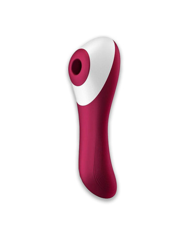 Clitoral vacuum vibrator Satisfyer Dual Crush Wine Red