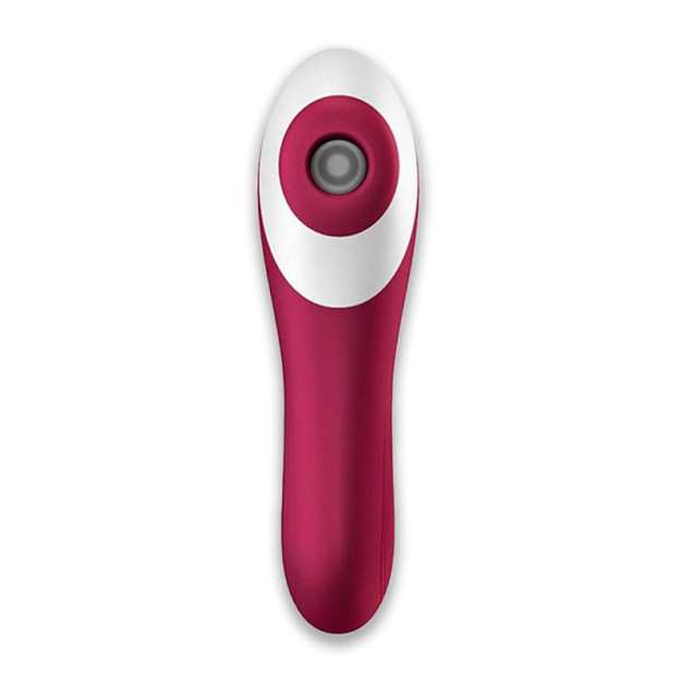 Кліторальний вакуумний вібратор Satisfyer Dual Crush Wine Red