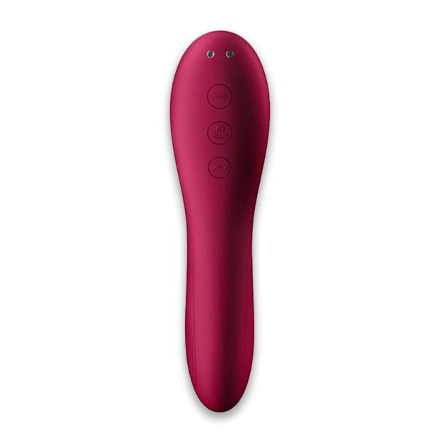 Клиторальный вакуумный вибратор Satisfyer Dual Crush Wine Red
