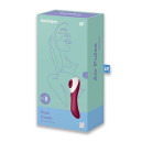 Clitoral vacuum vibrator Satisfyer Dual Crush Wine Red