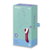 Клиторальный вакуумный вибратор Satisfyer Dual Crush Wine Red