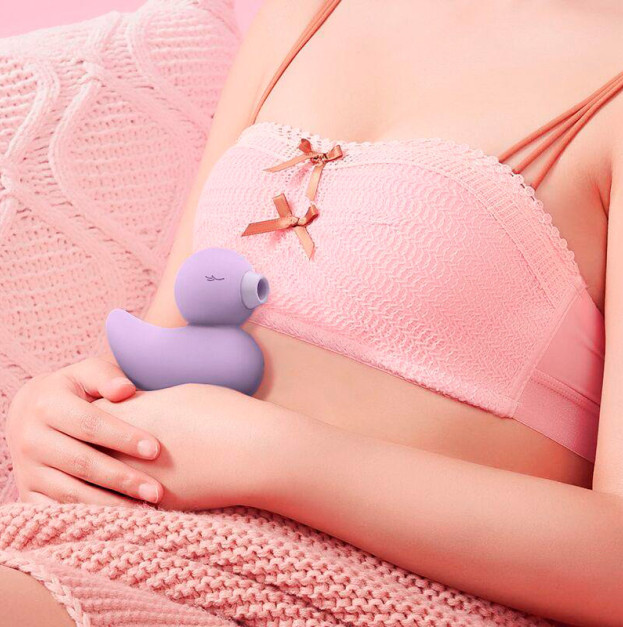 Вакуумний вібратор CuteVibe Ducky Grey