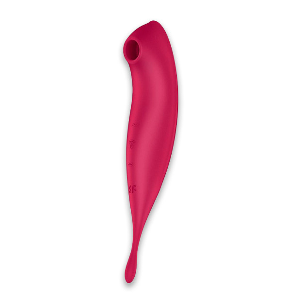 Вакуумний стимулятор Satisfyer Twirling Pro Plus Dark Red
