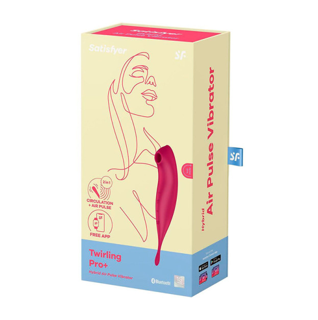 Вакуумний стимулятор Satisfyer Twirling Pro Plus Dark Red