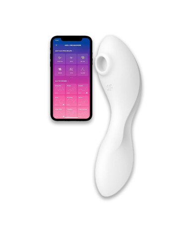 Вакуумный стимулятор с вибрацией Satisfyer Curvy Trinity 5 White