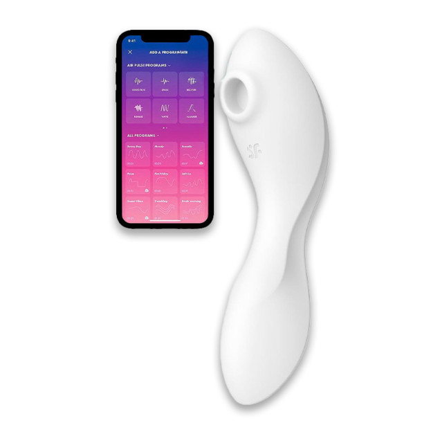 Вакуумный стимулятор с вибрацией Satisfyer Curvy Trinity 5 White