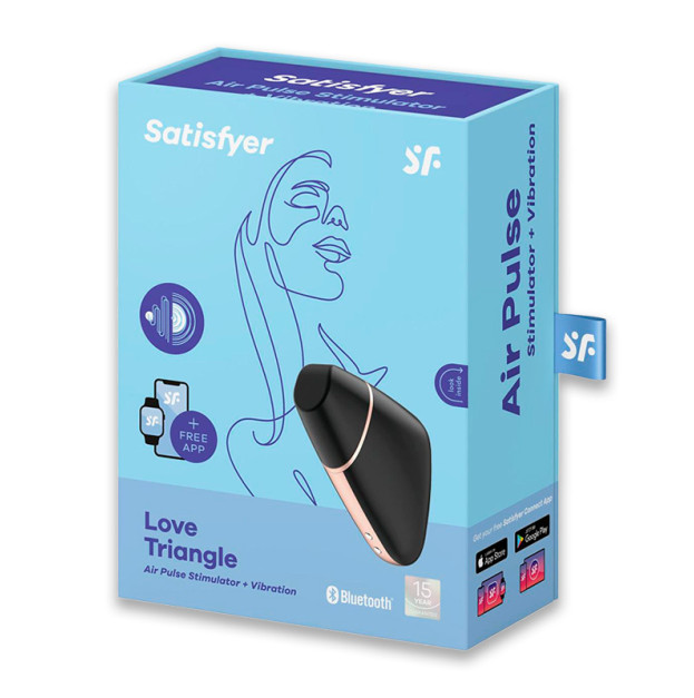 Вакуумный клиторальный стимулятор Satisfyer Love Triangle Black