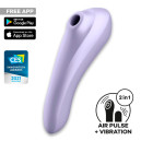 Смарт-вібратор та вакуумний стимулятор Satisfyer Dual Pleasure Mauve