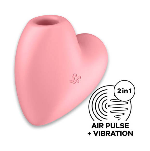 Вакуумний стимулятор Satisfyer Cutie Heart Light Red