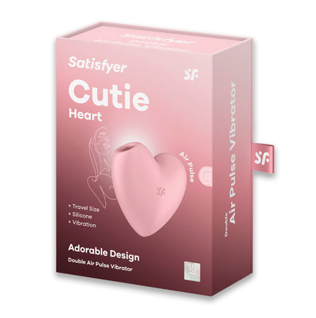 Вакуумний стимулятор Satisfyer Cutie Heart Light Red