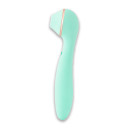 Вакуумний стимулятор з вібратором KISSTOY Polly Max Cyan