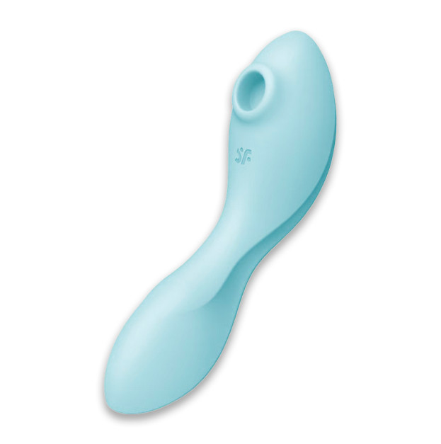Вакуумний стимулятор з вібрацією Satisfyer Curvy Trinity 5 Blue