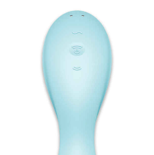 Вакуумний стимулятор з вібрацією Satisfyer Curvy Trinity 5 Blue