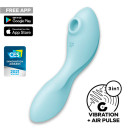 Вакуумний стимулятор з вібрацією Satisfyer Curvy Trinity 5 Blue