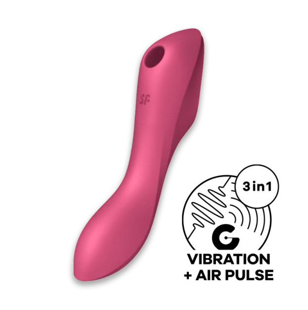 Вакуумний вібратор Satisfyer Curvy Trinity 3 Red