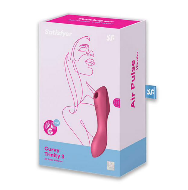 Вакуумний вібратор Satisfyer Curvy Trinity 3 Red