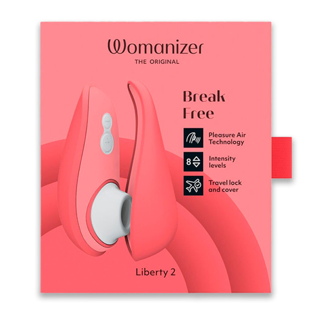 Вакуумний кліторальний стимулятор Womanizer Liberty 2 Vibrant Rose