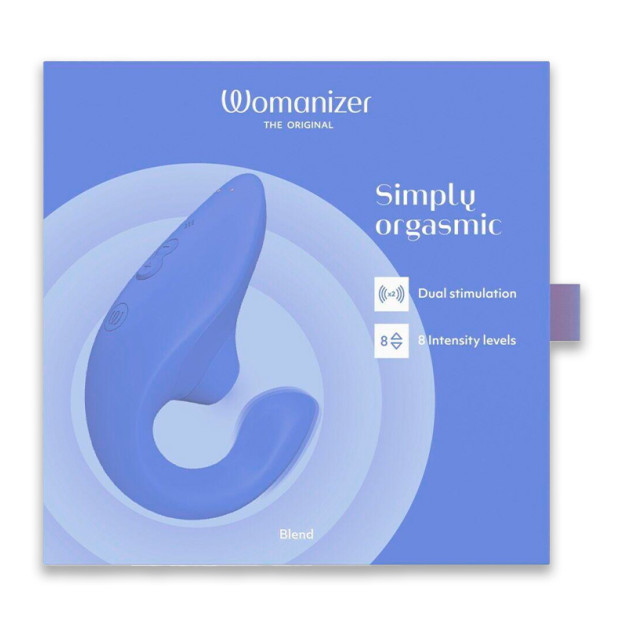 Вакуумний кліторальний стимулятор Womanizer Blend Vibrant Blue
