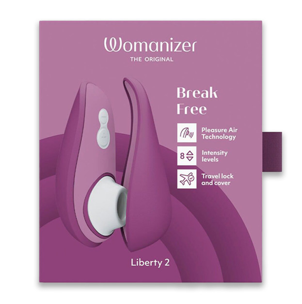 Вакуумний кліторальний стимулятор Womanizer Liberty 2 Purple
