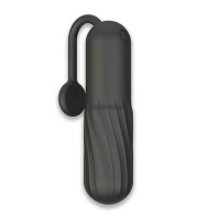 Waterproof Vibrating Bullet with Tail Black