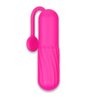 Waterproof Vibrating Bullet with Tail Pink
