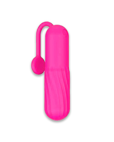 Waterproof Vibrating Bullet with Tail Pink