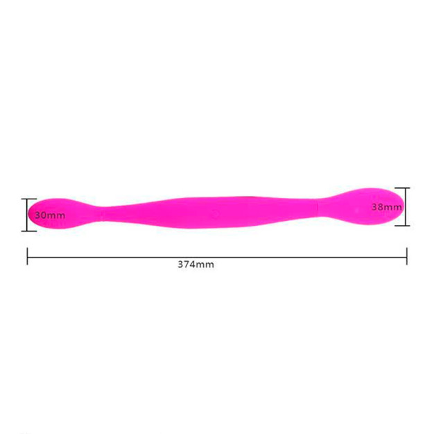 Double-sided flexible vibrator Toy Joy Infinity Double Dildo pink