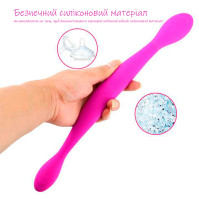 Double-sided flexible vibrator Toy Joy Infinity Double Dildo pink