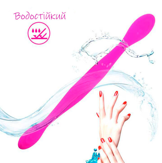 Double-sided flexible vibrator Toy Joy Infinity Double Dildo pink