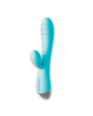 Vibrator rabbit for clitoris and G-spot blue