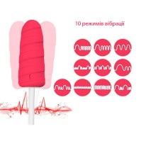Вібратор Морозиво 10X Popsicle рожевий