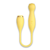 Double-sided flexible multifunctional vibrator LILO yellow