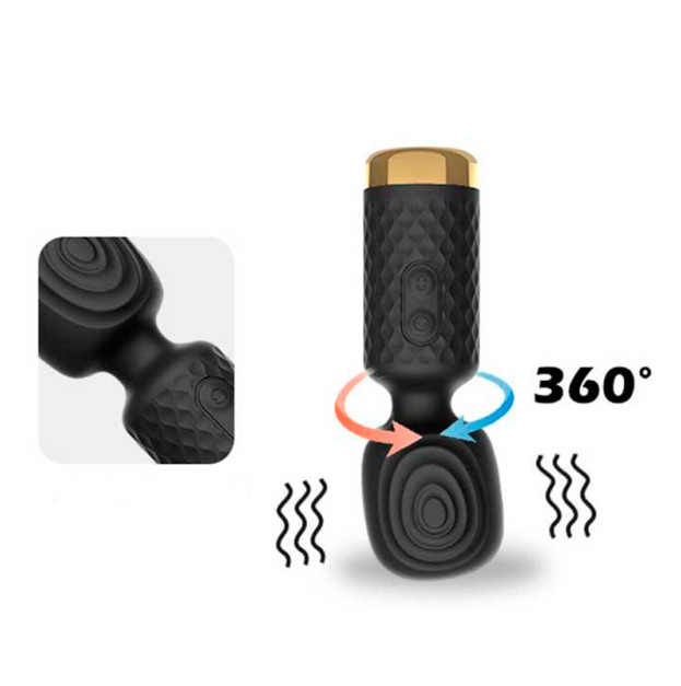 Mini vibrator for clitoris microphone black