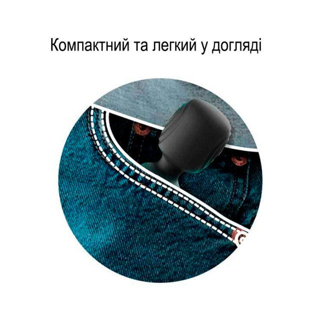 Mini vibrator for clitoris microphone black