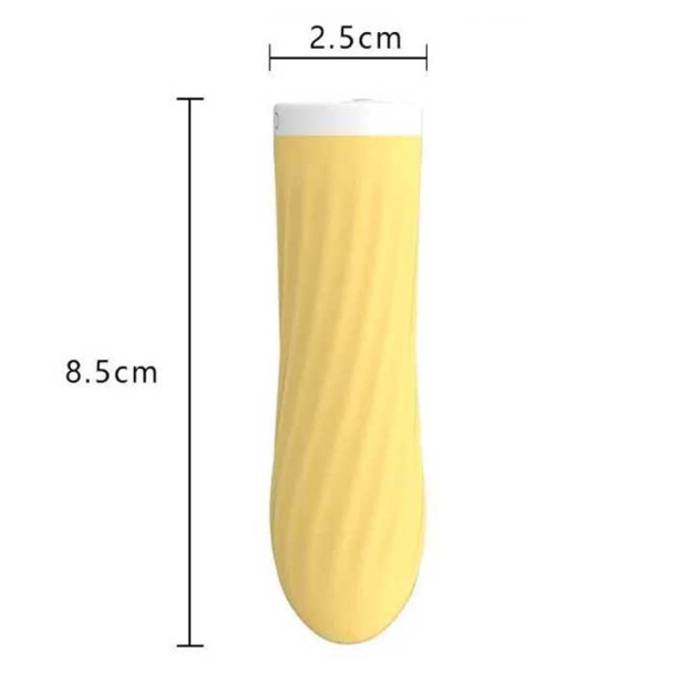 Мінівібратор Rechargeable Silicone Touch жовтий