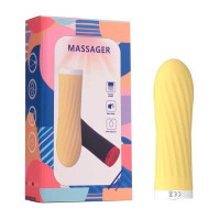 Мінівібратор Rechargeable Silicone Touch жовтий