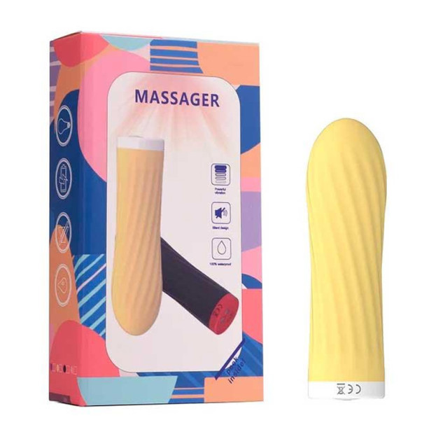 Мінівібратор Rechargeable Silicone Touch жовтий