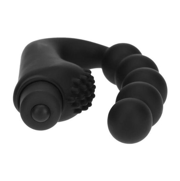 Anal Plug Prostate Massager with Vibration Narrow Balls Roger Five Black
